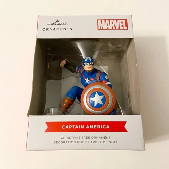 Hallmark Christmas Ornament Captain  America Marvel New - Picture 6 of 6